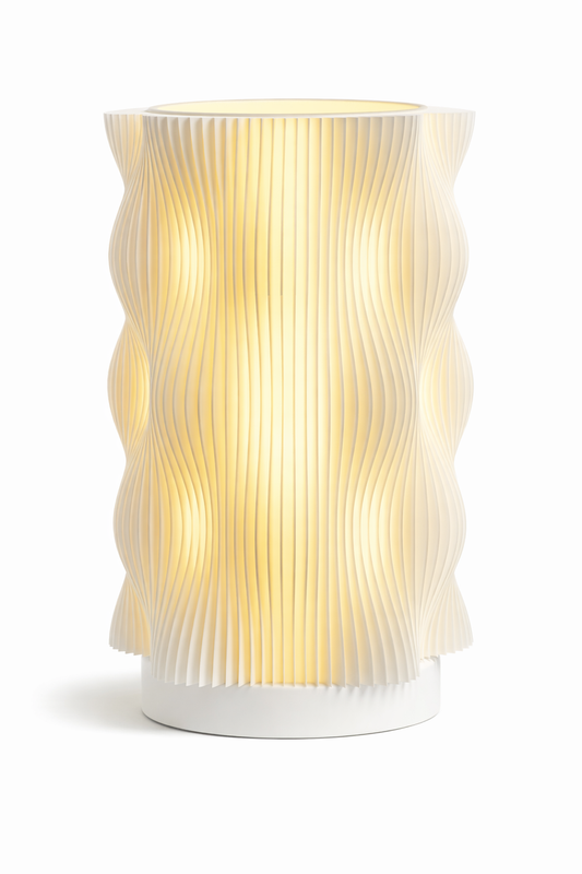 Luminária de Mesa Onda I com Luz Quente Hev Minimal